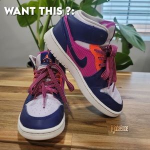 AIR JORDAN 1 MID GS "FIRE PINK"